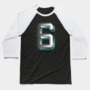 Steel 6 glow Baseball T-Shirt